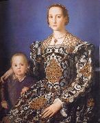 Agnolo Bronzino Portrait of Eleonora da Toledo with her Son Giovanni de-Medici oil painting picture wholesale